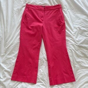 J. Crew Factory Bold Pink Flared Kelsey Pants 8
